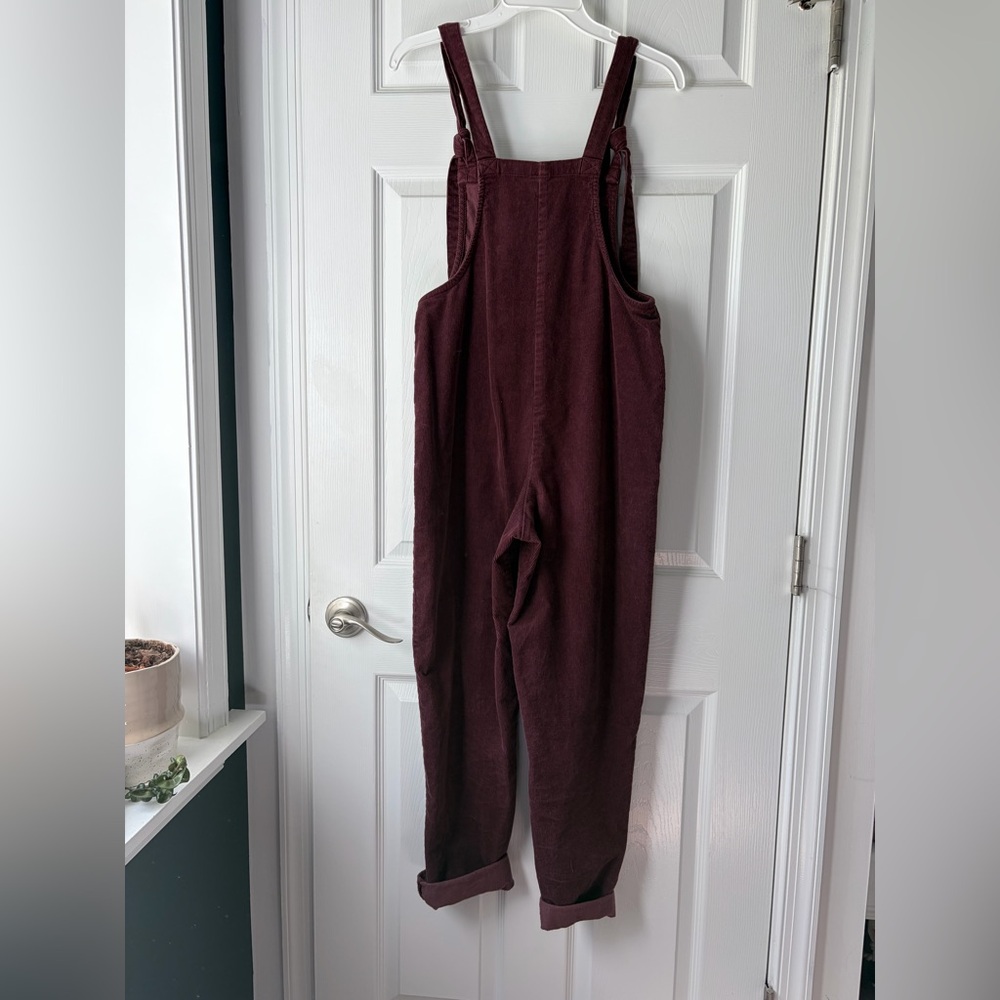 Lucy & Yak Corduroy Burgundy Overalls - Picture 4 of 4